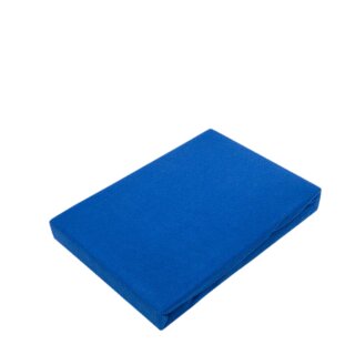 Jersey Spannbettlaken für Wasserbetten Rundumgummizug 200 x 220 cm Royalblau