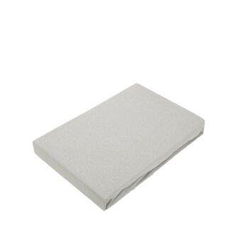 Jersey Spannbettlaken für Wasserbetten Rundumgummizug 200 x 220 cm Silber