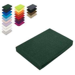 Jersey Spannbettlaken 60 x 120 - 70 x 140 cm Dunkelgrün