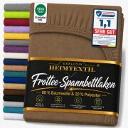EXKLUSIV HEIMTEXTIL Frottee Spannbettlaken Premium 120 x...
