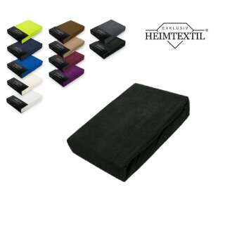 Frottee Spannbettlaken Premium Marke 200 x 220 cm Schwarz