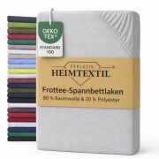 EXKLUSIV HEIMTEXTIL Frottee Spannbettlaken 120 x 200 cm...