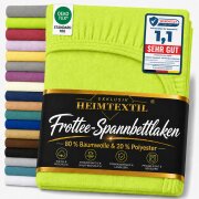 EXKLUSIV HEIMTEXTIL Frottee Spannbettlaken 200 x 220 cm...