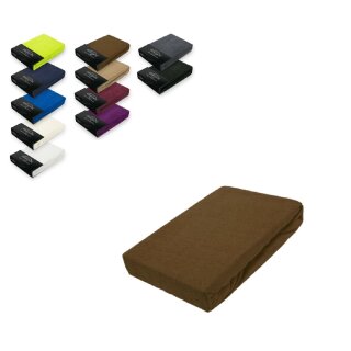 Frottee Spannbettlaken 200 x 220 cm Schokobraun
