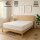 EXKLUSIV HEIMTEXTIL Frottee Spannbettlaken 200 x 220 cm Weiß 80% Baumwolle 20% Polyester  Öko - Tex Zertifiziert Bed-Sheet Bettlaken Spannbetttuch Topper Leinentuch