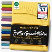EXKLUSIV HEIMTEXTIL Frottee Spannbettlaken 140 - 160 x...