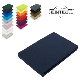 Jersey Spannbettlaken Premium  Marke 60 x 120 - 70 x 140 cm Navyblau