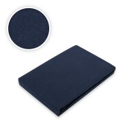 Jersey Spannbettlaken Premium  Marke 90 - 100 x 200 cm Navyblau