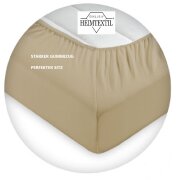 Jersey Spannbettlaken Premium  Marke 90 - 100 x 200 cm Sand
