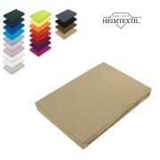 Jersey Spannbettlaken Premium  Marke 180 - 200 x 200 cm Sand