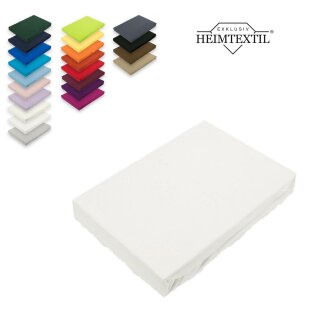 Jersey Spannbettlaken Premium  Marke 200 x 220 cm Weiß
