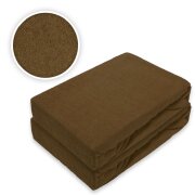 Frottee Spannbettlaken Doppelpack 60 - 70 x 140 cm Schokobraun