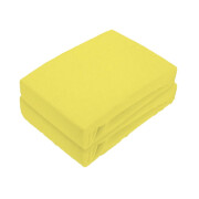Frottee Spannbettlaken Doppelpack 180 - 200 x 200 cm Gelb