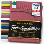 EXKLUSIV HEIMTEXTIL Frottee Spannbettlaken Rundumgummizug...