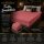 EXKLUSIV HEIMTEXTIL Frottee Spannbettlaken Rundumgummizug Marke 200 x 220 cm Bordeaux 80% Baumwolle 20% Polyester  Öko - Tex Zertifiziert Bed-Sheet Bettlaken Spannbetttuch Topper Leinentuch