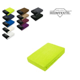 Frottee Spannbettlaken Rundumgummizug Marke 200 x 220 cm Limette/Apfelgrün