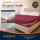 EXKLUSIV HEIMTEXTIL Jersey Spannbettlaken Deluxe 120 x 200 cm Bordeaux 160 GSM, 100% Baumwolle Öko - Tex Zertifiziert Bed-Sheet Bettlaken Spannbetttuch Topper Leinentuch