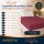 EXKLUSIV HEIMTEXTIL Jersey Spannbettlaken Deluxe 120 x 200 cm Bordeaux 160 GSM, 100% Baumwolle Öko - Tex Zertifiziert Bed-Sheet Bettlaken Spannbetttuch Topper Leinentuch