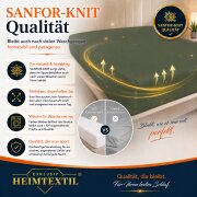 EXKLUSIV HEIMTEXTIL Jersey Spannbettlaken Deluxe 120 x 200 cm Dunkelgrün 160 GSM, 100% Baumwolle Öko - Tex Zertifiziert Bed-Sheet Bettlaken Spannbetttuch Topper Leinentuch