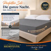 Jersey Spannbettlaken Deluxe 200 x 220 cm Anthrazit