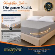 Jersey Spannbettlaken Deluxe 200 x 220 cm Grau
