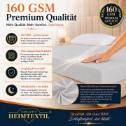 Jersey Spannbettlaken Deluxe 200 x 220 cm Silber