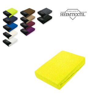 Frottee Spannbettlaken Rundumgummizug Marke 70 x 140 cm Gelb