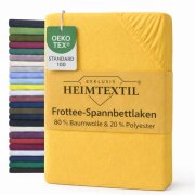 EXKLUSIV HEIMTEXTIL Frottee Spannbettlaken Rundumgummizug...