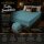EXKLUSIV HEIMTEXTIL Frottee Spannbettlaken Premium 140 - 160 x 200 cm Türkis 80% Baumwolle 20% Polyester  Öko - Tex Zertifiziert Bed-Sheet Bettlaken Spannbetttuch