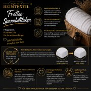 EXKLUSIV HEIMTEXTIL Frottee Spannbettlaken Premium 200 x 220 cm Grau 80% Baumwolle 20% Polyester  Öko - Tex Zertifiziert Bed-Sheet Bettlaken Spannbetttuch