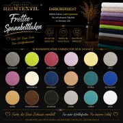 EXKLUSIV HEIMTEXTIL Frottee Spannbettlaken Premium 200 x 220 cm Grau 80% Baumwolle 20% Polyester  Öko - Tex Zertifiziert Bed-Sheet Bettlaken Spannbetttuch