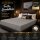 EXKLUSIV HEIMTEXTIL Frottee Spannbettlaken Premium 200 x 220 cm Grau 80% Baumwolle 20% Polyester  Öko - Tex Zertifiziert Bed-Sheet Bettlaken Spannbetttuch