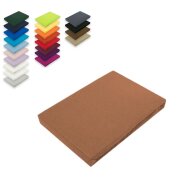 Microfaser Spannbettlaken  140 - 160 x 200 cm + 28 cm Nougat