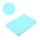 Microfaser Spannbettlaken  180 - 200 x 200-220 cm + 40 cm Aqua