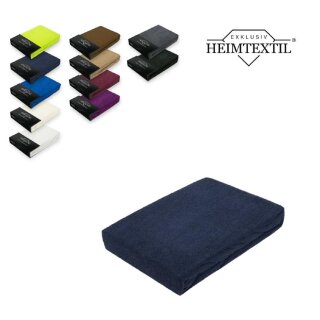 Frottee Spannbettlaken Rundumgummizug Marke 70 x 140 cm Navyblau