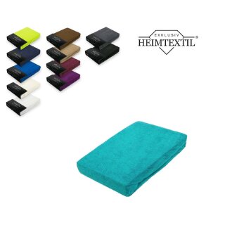 Frottee Spannbettlaken Rundumgummizug Marke 70 x 140 cm Türkis