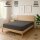 EXKLUSIV HEIMTEXTIL Frottee Spannbettlaken Rundumgummizug Marke 90 x 200 cm Grau 80% Baumwolle 20% Polyester  Öko - Tex Zertifiziert Bed-Sheet Bettlaken Spannbetttuch Topper Leinentuch