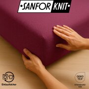 EXKLUSIV HEIMTEXTIL Frottee Spannbettlaken Rundumgummizug Marke 140 x 200 cm Lila 80% Baumwolle 20% Polyester  Öko - Tex Zertifiziert Bed-Sheet Bettlaken Spannbetttuch Topper Leinentuch