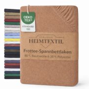 EXKLUSIV HEIMTEXTIL Frottee Spannbettlaken Rundumgummizug...