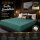 EXKLUSIV HEIMTEXTIL Frottee Spannbettlaken Rundumgummizug Marke 200 x 220 cm Petrol 80% Baumwolle 20% Polyester  Öko - Tex Zertifiziert Bed-Sheet Bettlaken Spannbetttuch Topper Leinentuch
