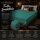 EXKLUSIV HEIMTEXTIL Frottee Spannbettlaken Rundumgummizug Marke 200 x 220 cm Petrol 80% Baumwolle 20% Polyester  Öko - Tex Zertifiziert Bed-Sheet Bettlaken Spannbetttuch Topper Leinentuch