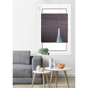 Wabenplissee Verspannt mit Klemmträgern ohne Bohren Verdunklung 110 x 140 cm silbergrau-braun