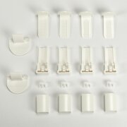 Wabenplissee Verspannt mit Klemmträgern ohne Bohren 100 x 140 cm weiß