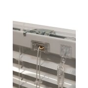 Aluminium Jalousie Lamellen 90 x 130 cm Silber