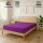 EXKLUSIV HEIMTEXTIL Frottee Spannbettlaken 120 x 200 cm Lila 80% Baumwolle 20% Polyester  Öko - Tex Zertifiziert Bed-Sheet Bettlaken Spannbetttuch Topper Leinentuch