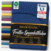 EXKLUSIV HEIMTEXTIL Frottee Spannbettlaken 120 x 200 cm...