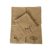 Handtuch mit Nasenschlitz für Massageliege 5 Stück Sand