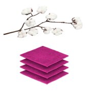 Seiftuch 4er Set 30 x 30 cm Pink