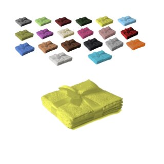 Seiftuch 4er Set 30 x 30 cm Gelb