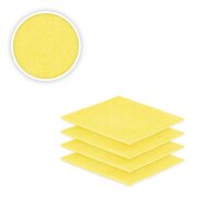 Seiftuch 4er Set 30 x 30 cm Gelb